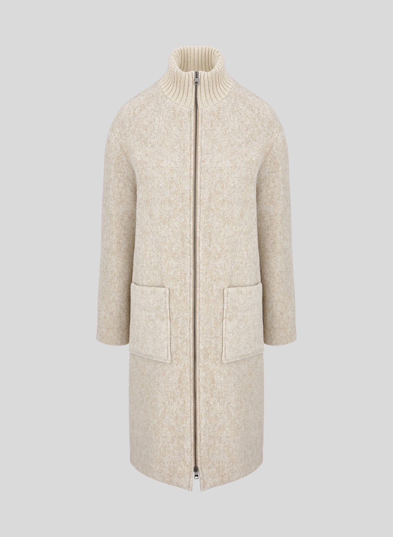 CAPPOTTO LUNGO TEDDY IN ALPACA E LANA