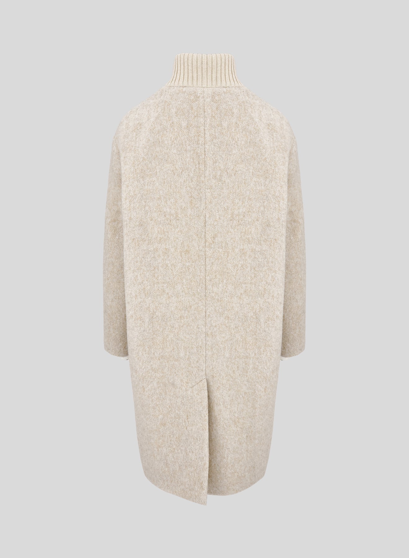 CAPPOTTO LUNGO TEDDY IN ALPACA E LANA