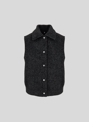 ALPACA AND WOOL TEDDY VEST