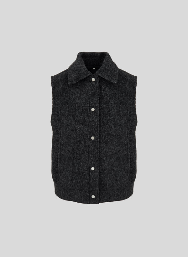 GILET TEDDY IN ALPACA E LANA