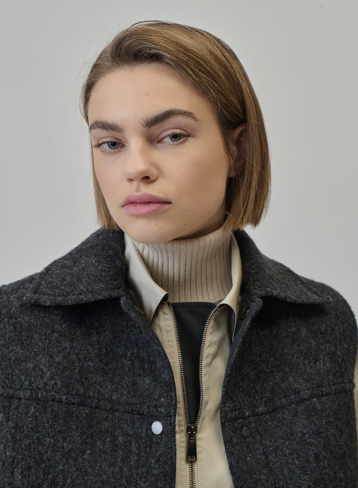 GILET TEDDY IN ALPACA E LANA