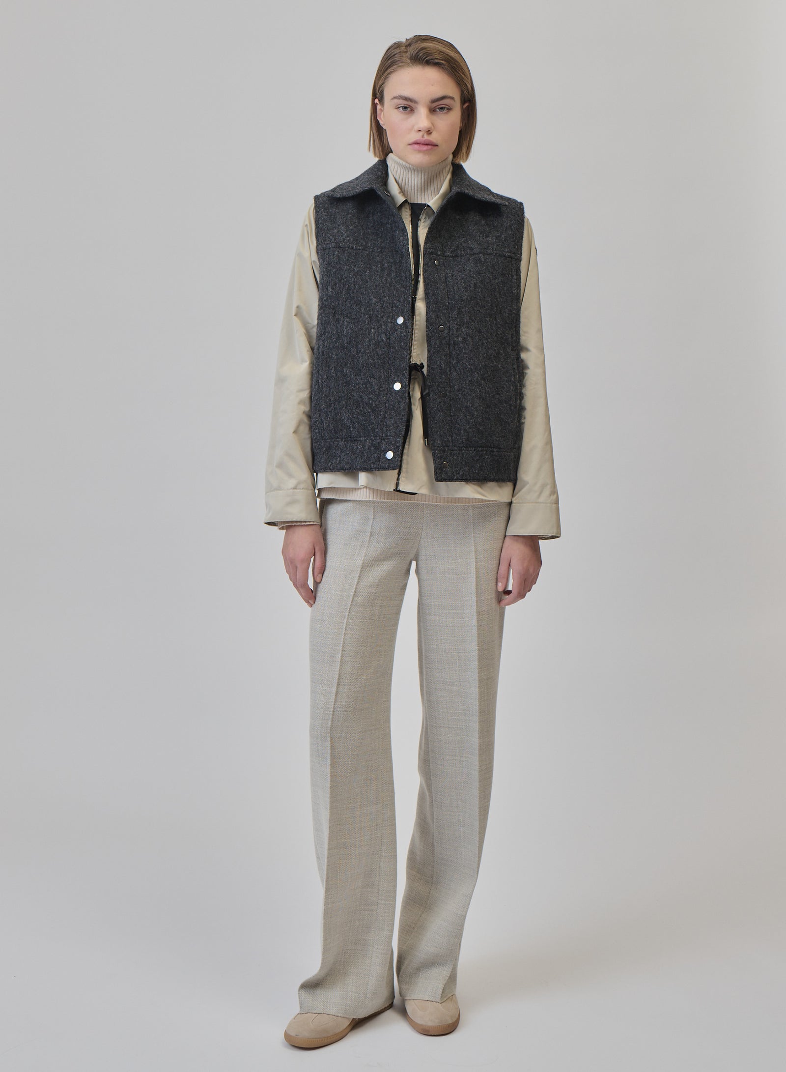 GILET TEDDY IN ALPACA E LANA