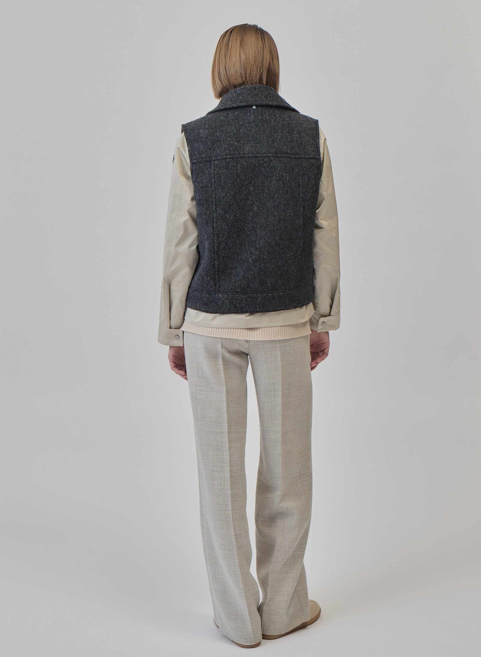 GILET TEDDY IN ALPACA E LANA