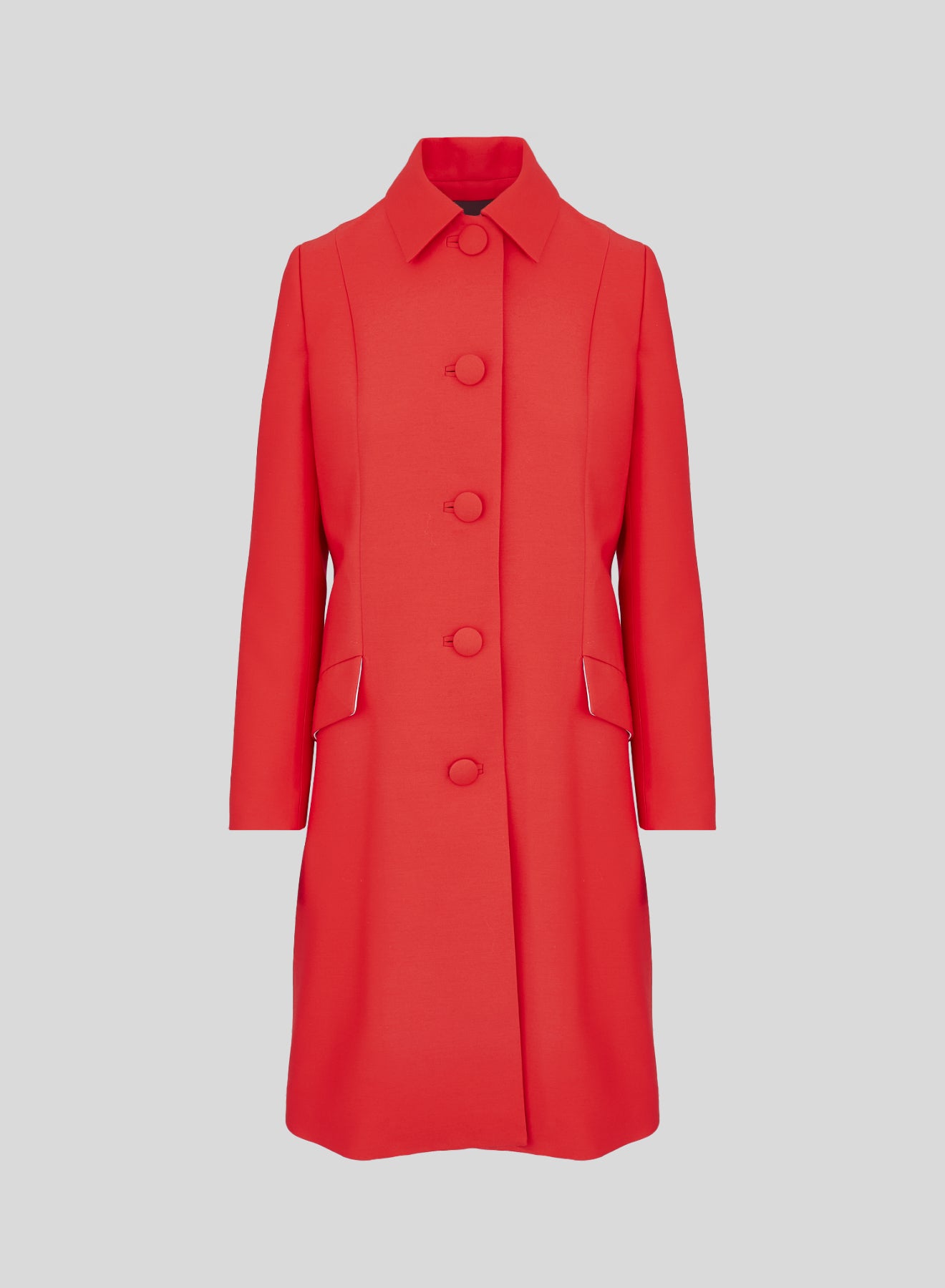 CAPPOTTO MONOPETTO IN LANA E SETA