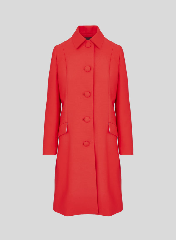 CAPPOTTO MONOPETTO IN LANA E SETA