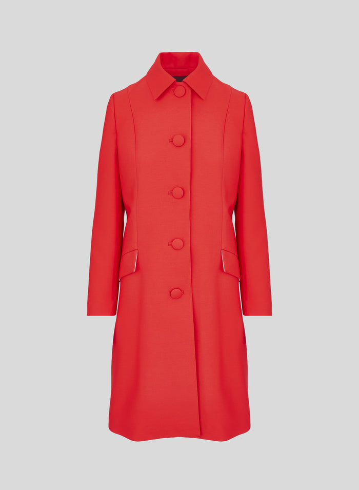 CAPPOTTO MONOPETTO IN LANA E SETA