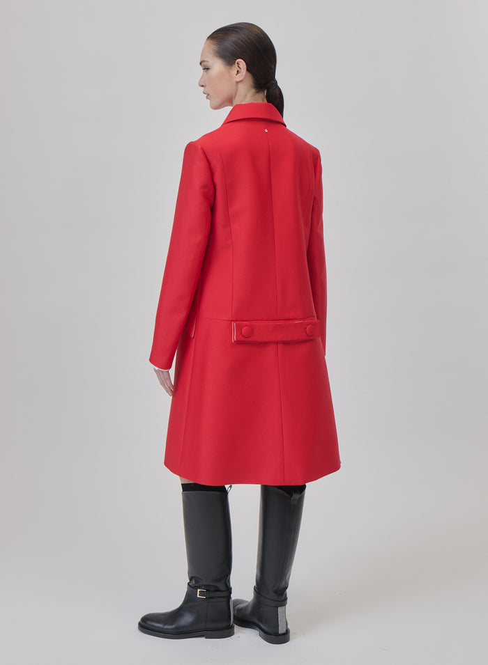 CAPPOTTO MONOPETTO IN LANA E SETA