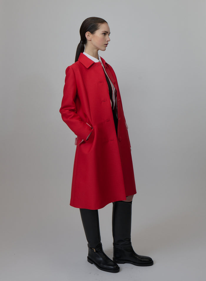 CAPPOTTO MONOPETTO IN LANA E SETA