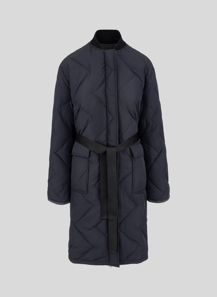 PIUMINO LUNGO IMBOTTITO LEGGERO IN CHIFFON TECNICO