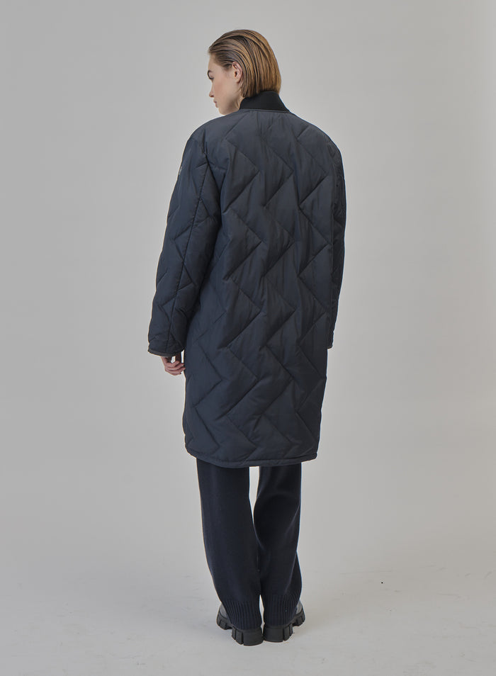 PIUMINO LUNGO IMBOTTITO LEGGERO IN CHIFFON TECNICO