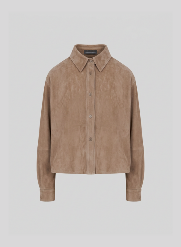 SUEDE OVERSHIRT
