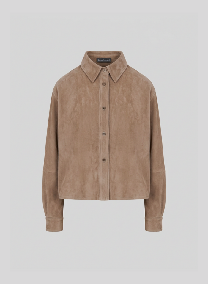 SUEDE OVERSHIRT