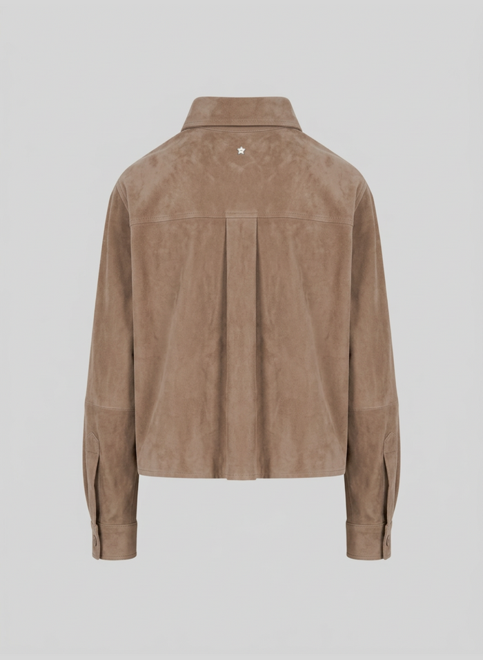 SUEDE OVERSHIRT