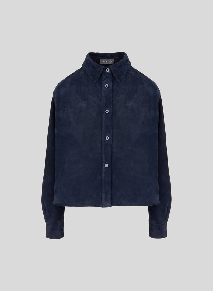 SUEDE OVERSHIRT