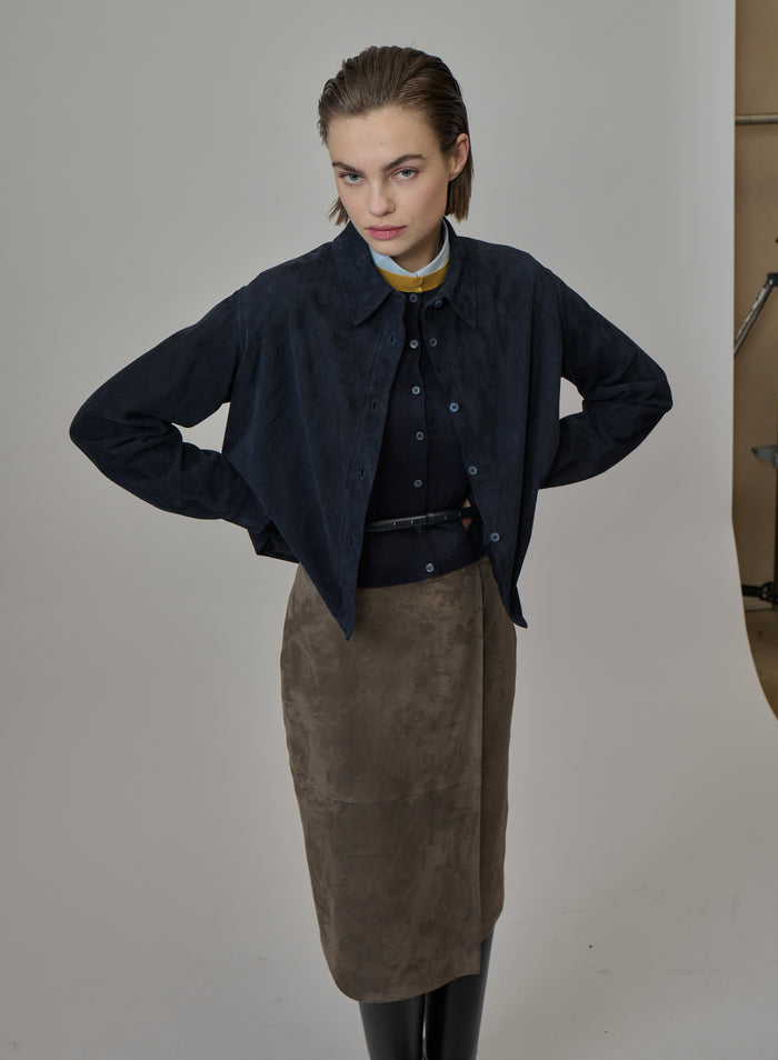 OVERSHIRT IN CAMOSCIO