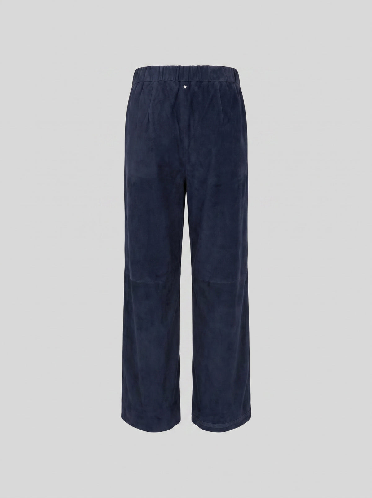 PANTALONI CON COULISSE A GAMBA LARGA IN CAMOSCIO
