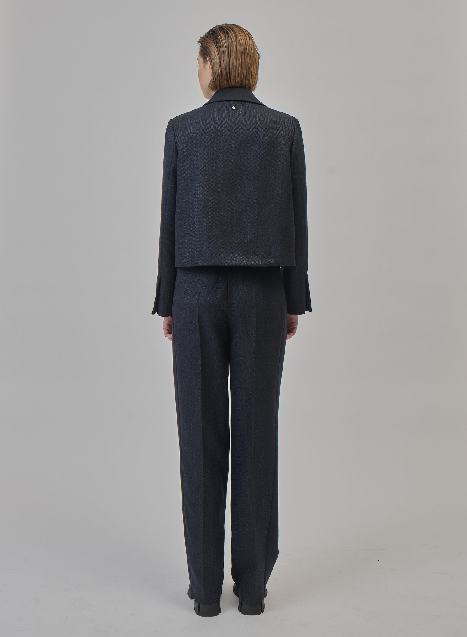 SHORT JACKET IN WOOL, ALPACA AND SILK RESCA