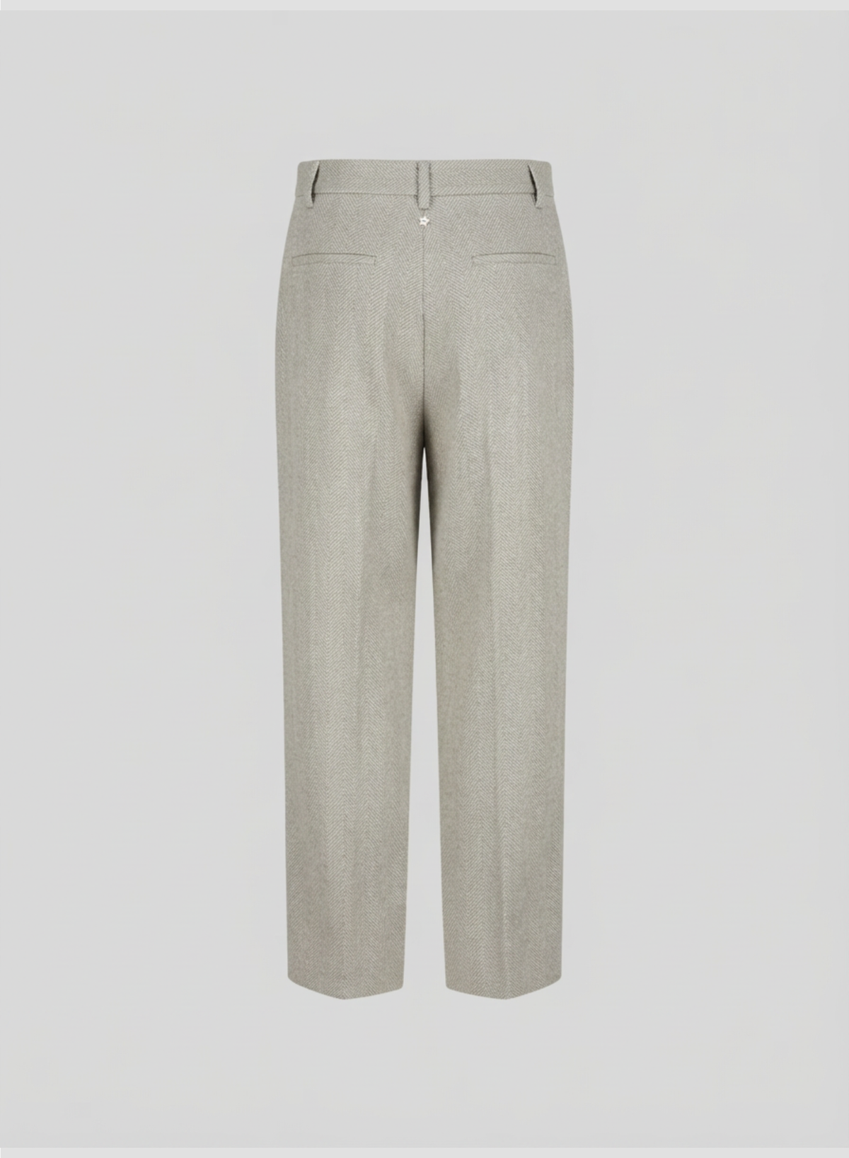 PANTALONI SARTORIALI A GAMBA LARGA IN RESCA DI LANA, ALPACA E SETA