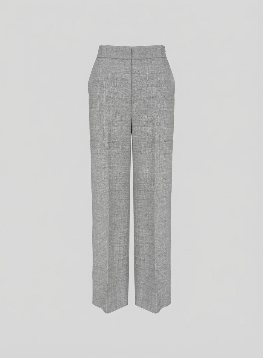 PANTALONI SARTORIALI IN LANA, ALPACA E LINO
