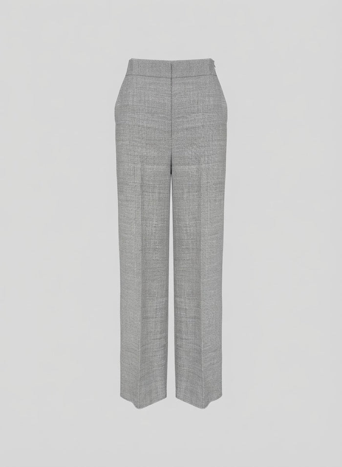 PANTALONI SARTORIALI IN LANA, ALPACA E LINO