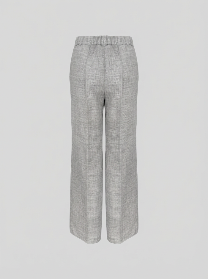 PANTALONI SARTORIALI IN LANA, ALPACA E LINO