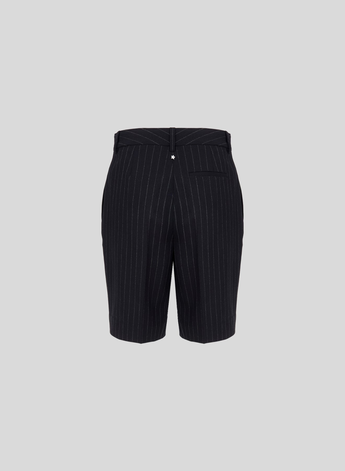PINSTRIPE WOOL BERMUDAS