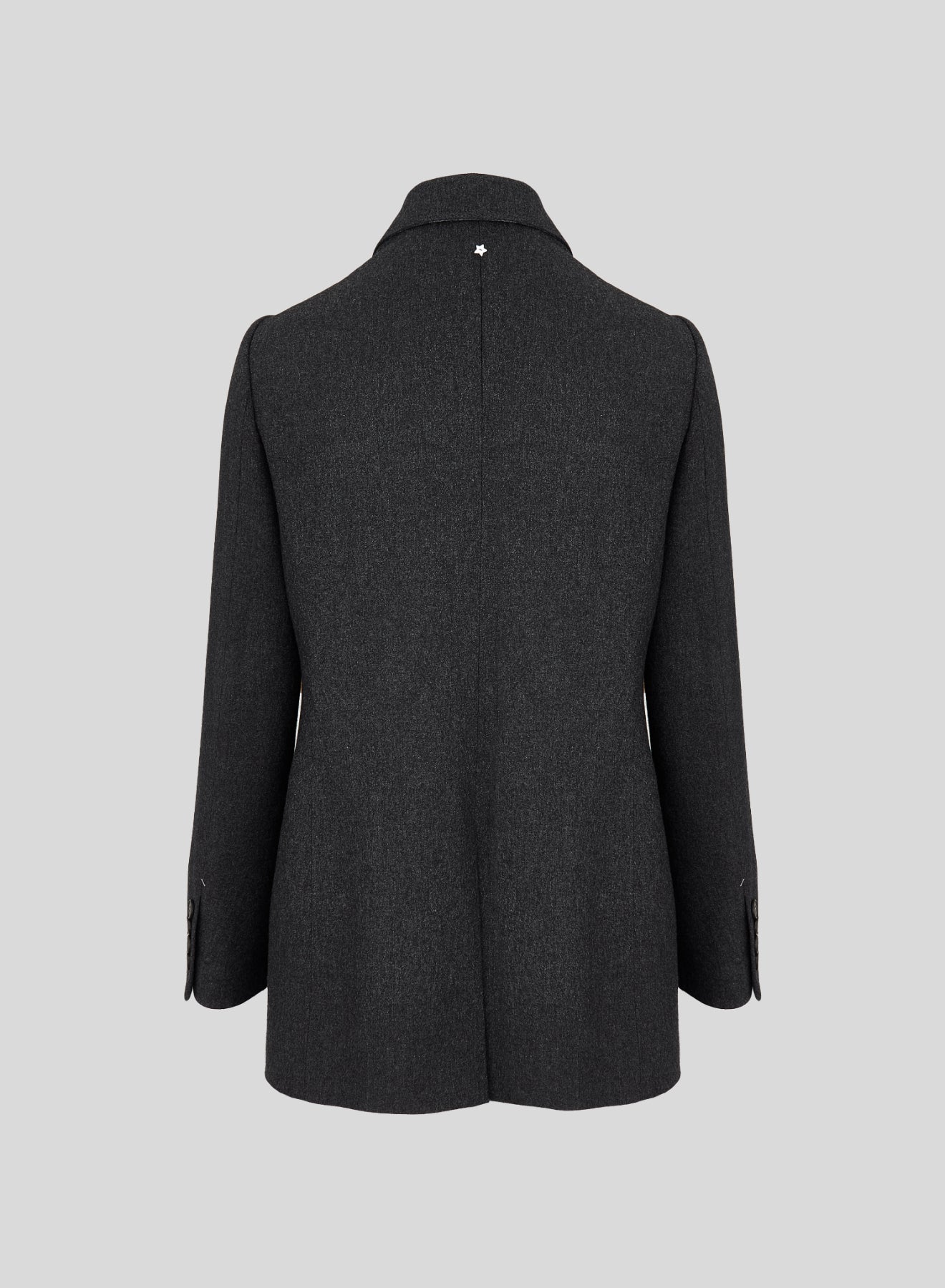 GIACCA DOPPIOPETTO IN FLANELLA DI LANA E CASHMERE