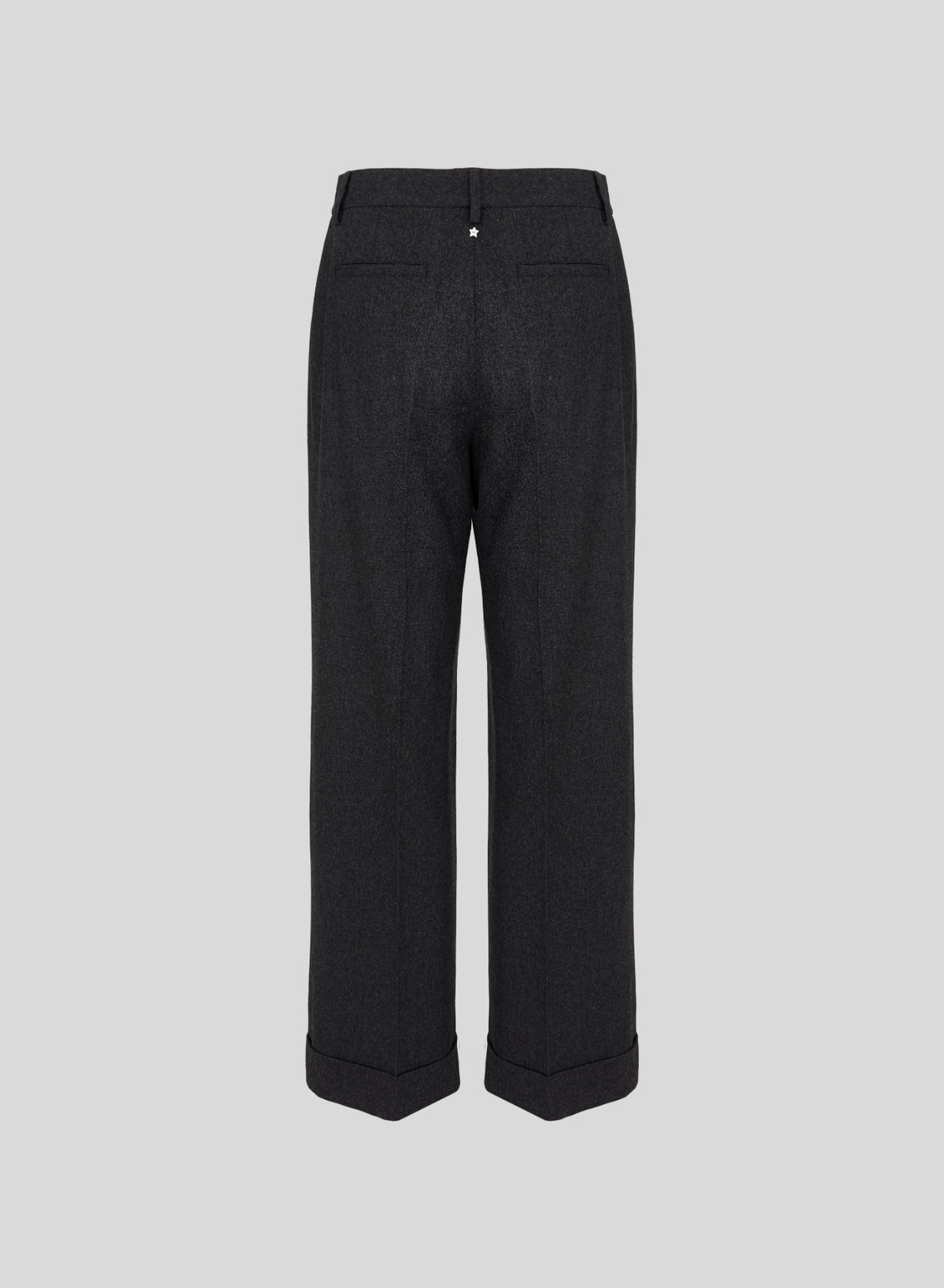 PANTALONI SARTORIALI IN FLANELLA DI LANA E CASHMERE