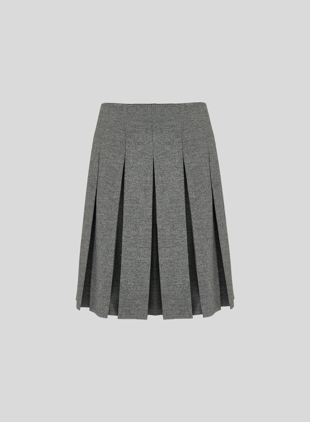 GONNA MIDI A PIEGHE IN FLANELLA STRETCH