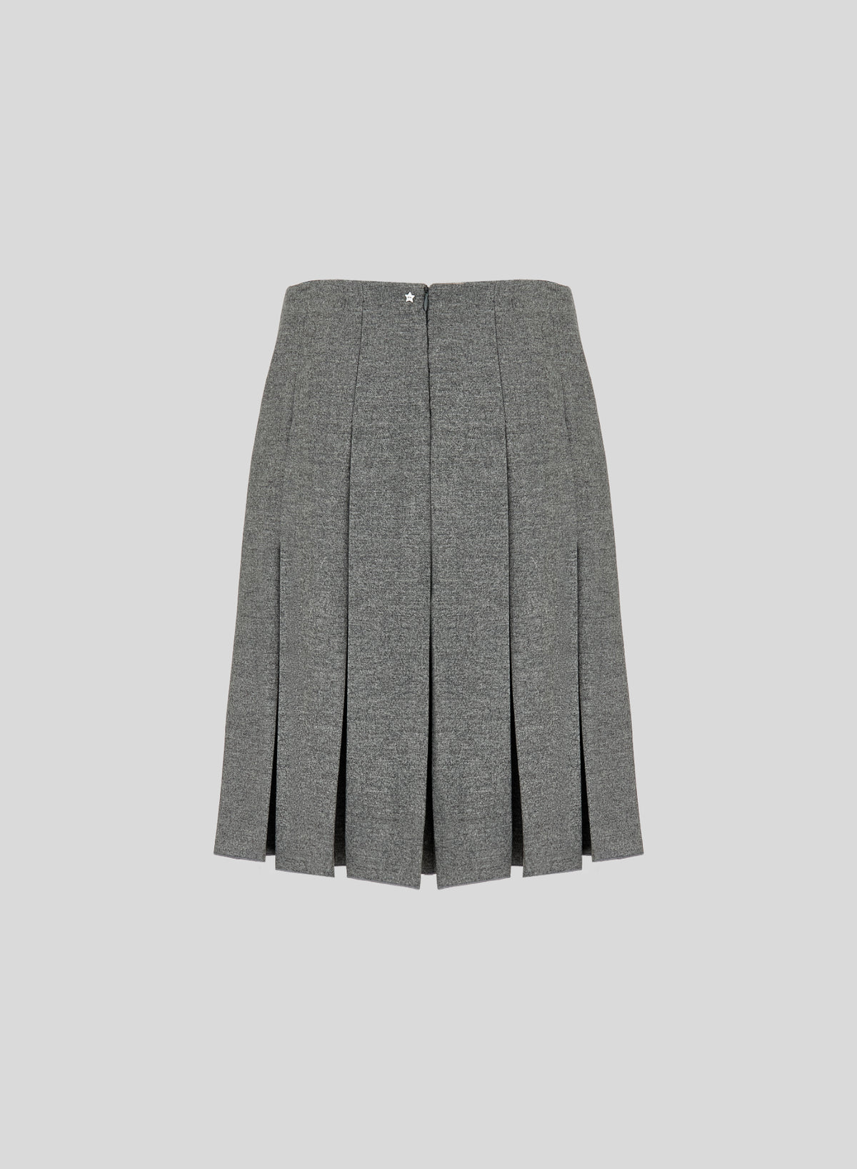 GONNA MIDI A PIEGHE IN FLANELLA STRETCH