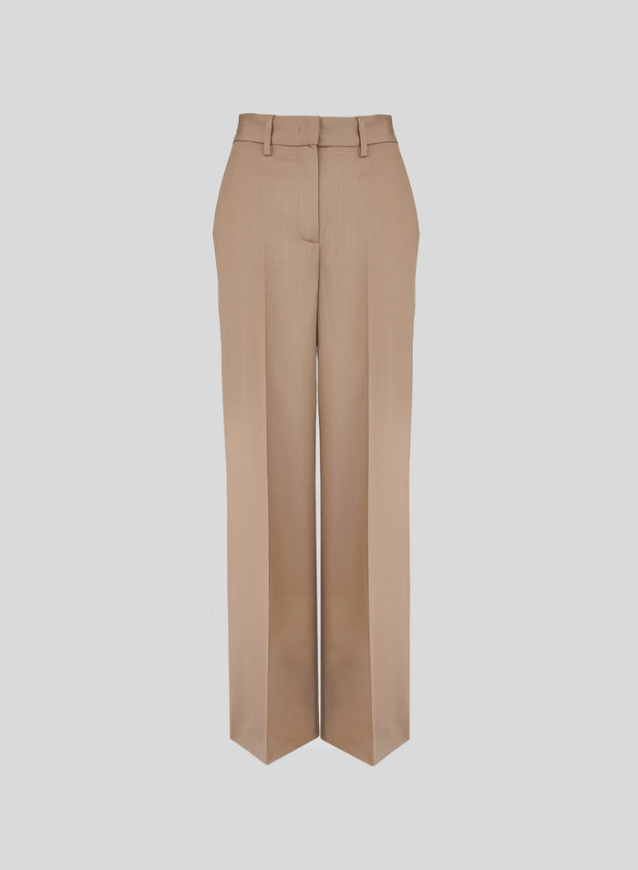 PANTALONI SARTORIALI IN RASO DI LANA
