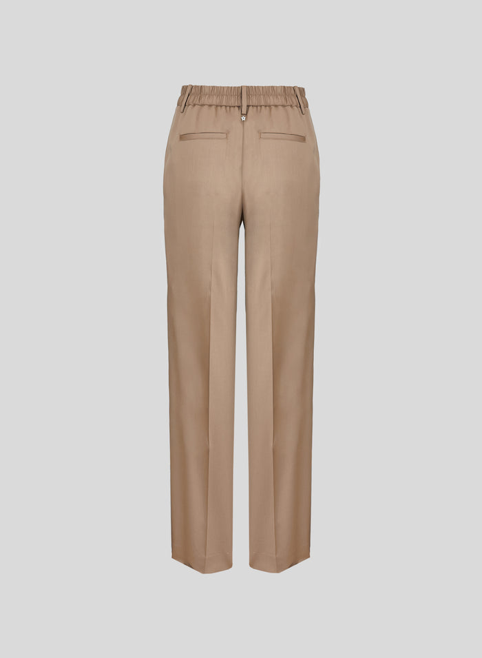 PANTALONI SARTORIALI IN RASO DI LANA