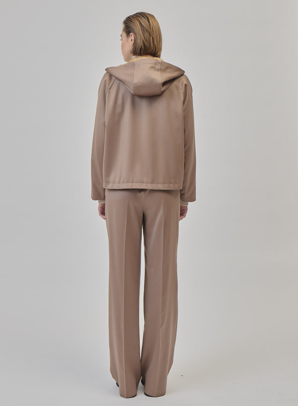 PANTALONI SARTORIALI IN RASO DI LANA
