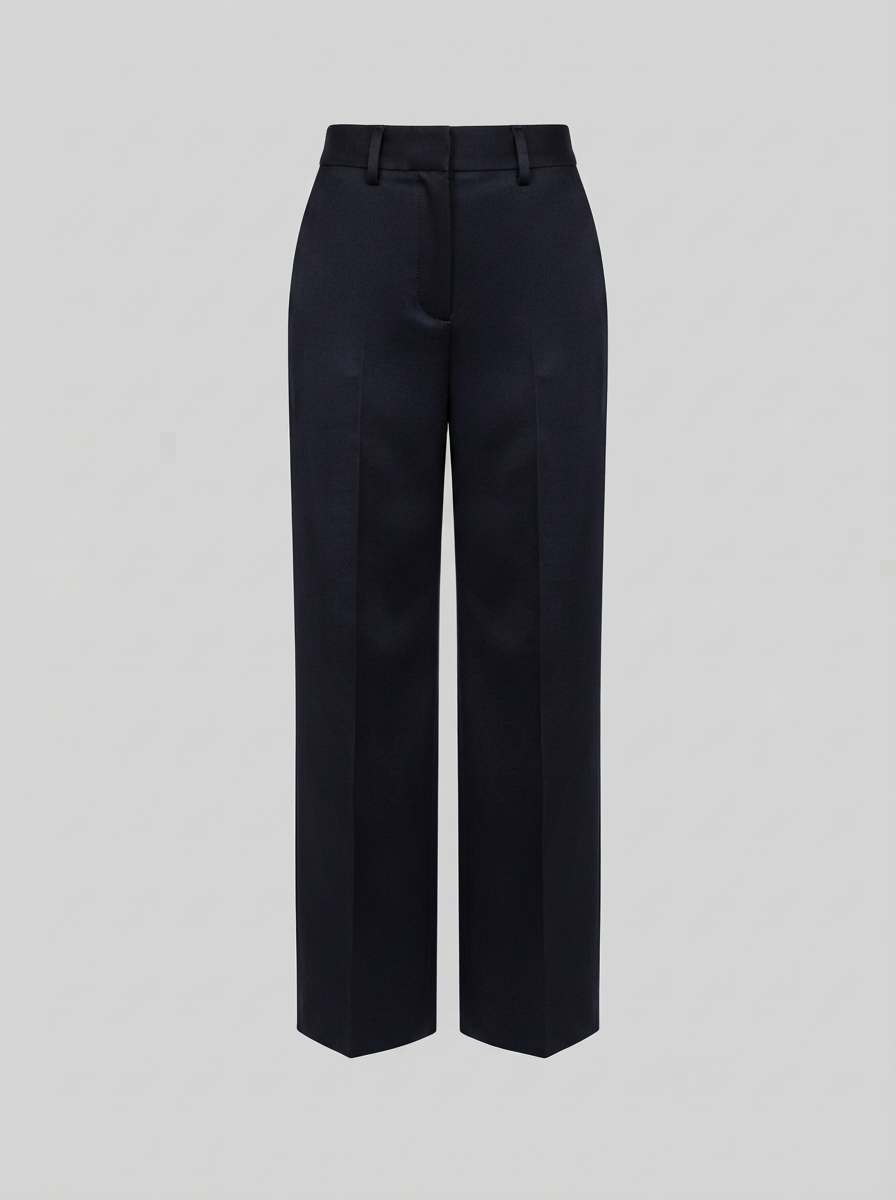 PANTALONI SARTORIALI IN RASO DI LANA