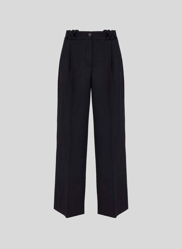 PANTALONI SARTORIALI IN LANA TECNICA STRETCH