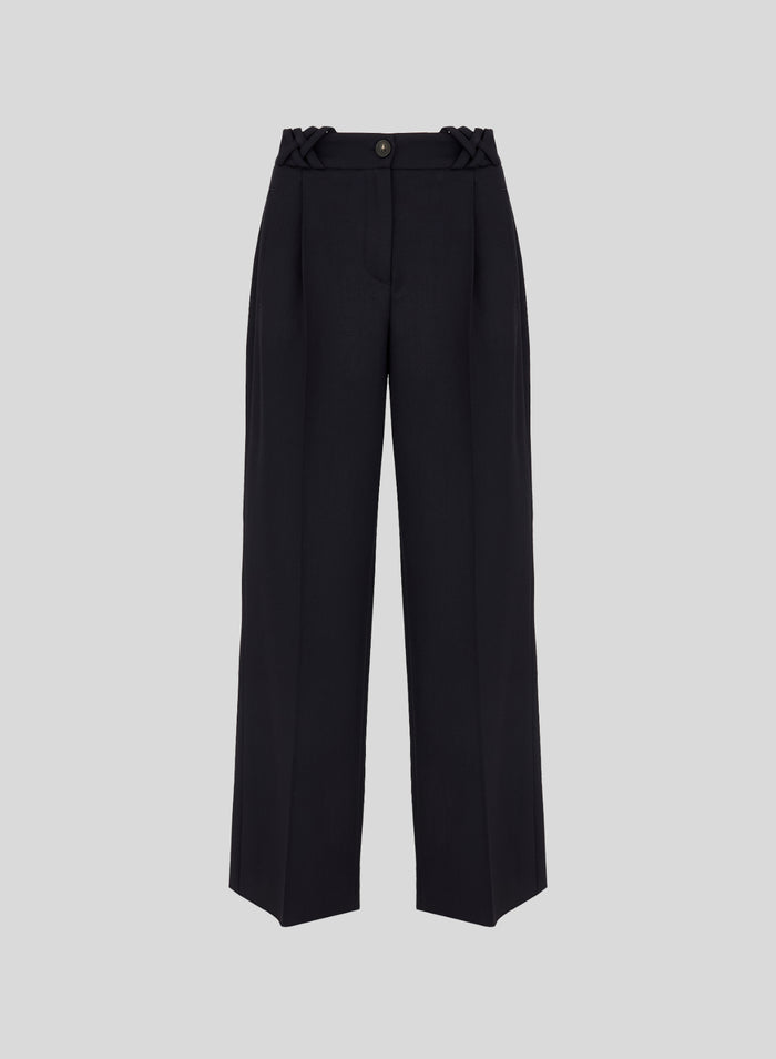 PANTALONI SARTORIALI IN LANA TECNICA STRETCH