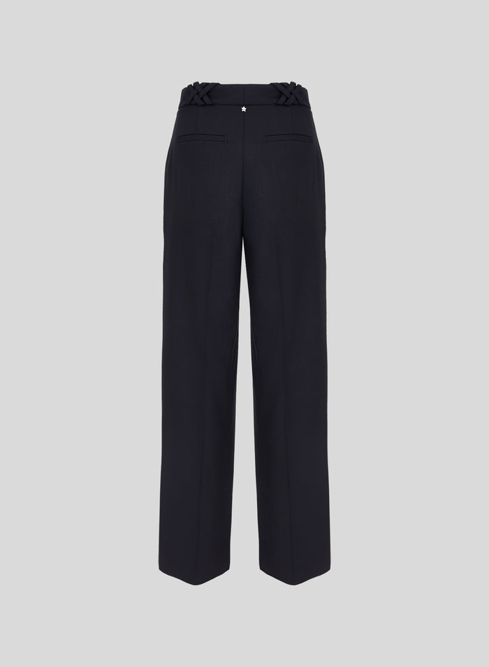 PANTALONI SARTORIALI IN LANA TECNICA STRETCH