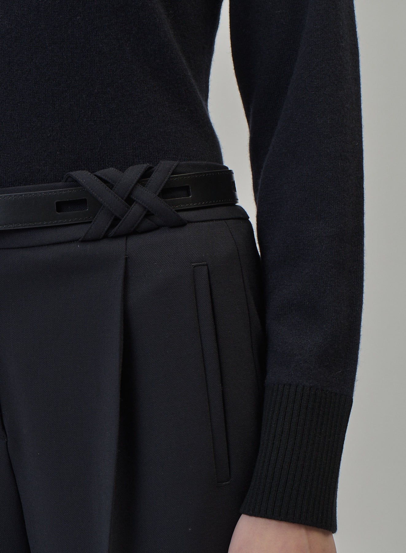 PANTALONI SARTORIALI IN LANA TECNICA STRETCH