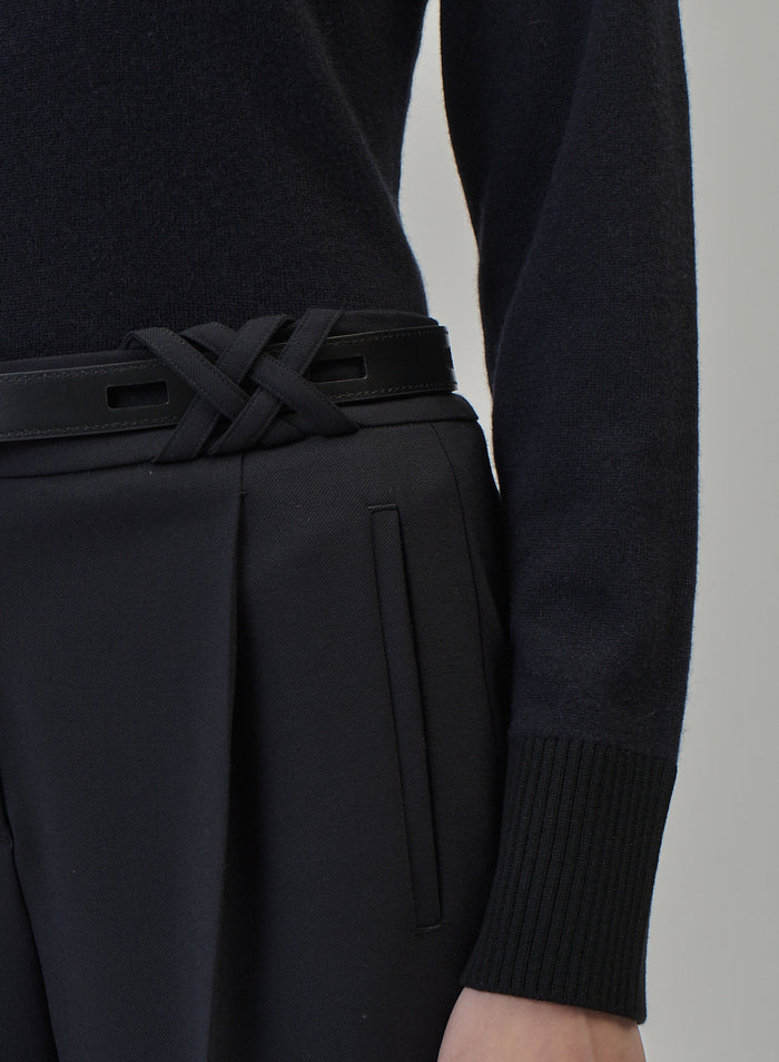 PANTALONI SARTORIALI IN LANA TECNICA STRETCH