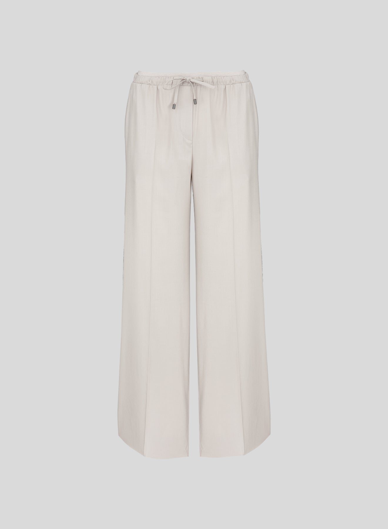 VISCOSE AND WOOL BLEND TROUSERS
