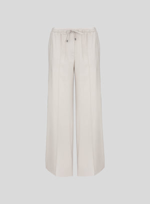 VISCOSE AND WOOL BLEND TROUSERS