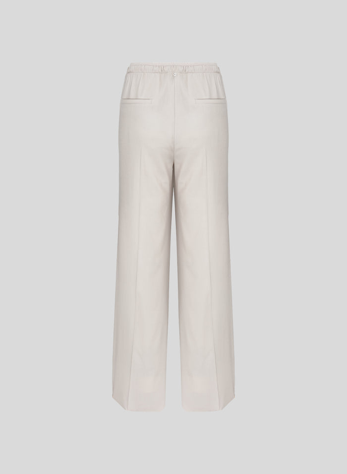 VISCOSE AND WOOL BLEND TROUSERS