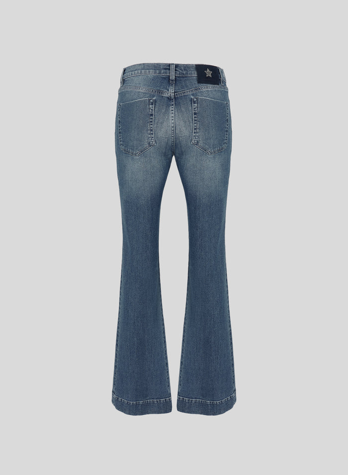 JEANS A VITA MEDIA CON GAMBA FLARE