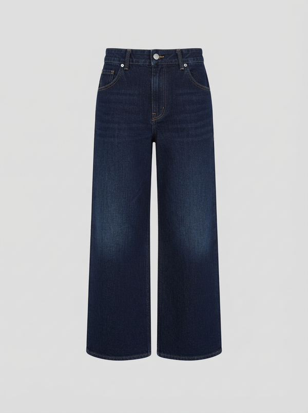 WIDE-LEG DENIM PANTS