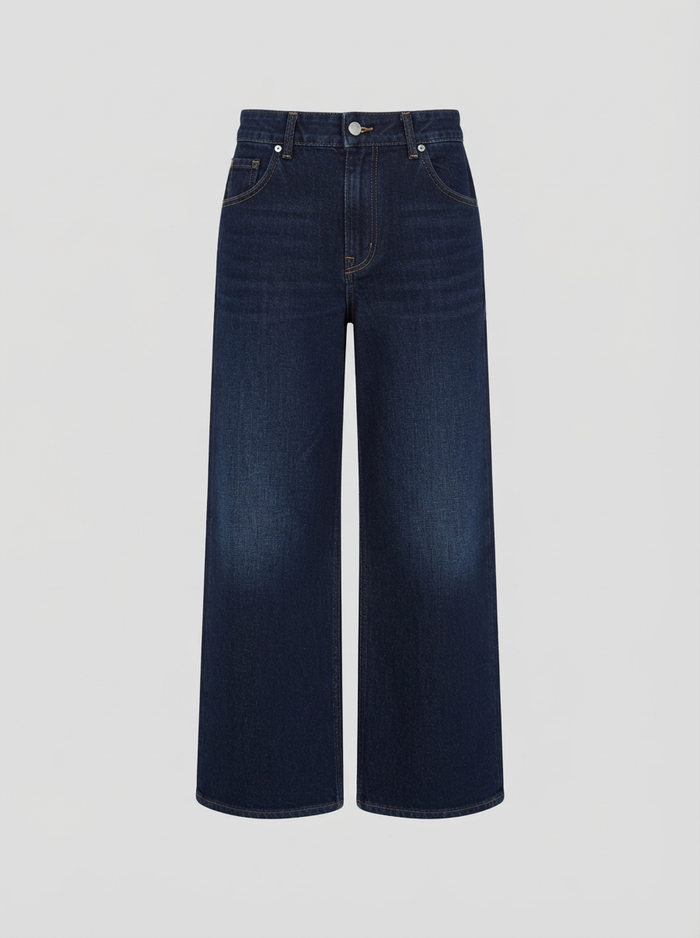 PANTALONI A GAMBA LARGA IN DENIM