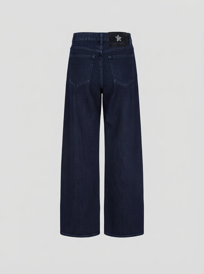 PANTALONI A GAMBA LARGA IN DENIM