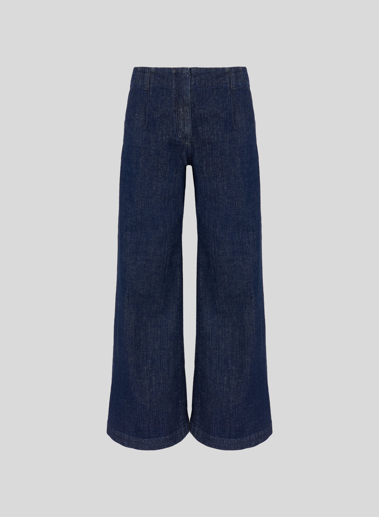 JEANS A VITA ALTA CON GAMBA LARGA