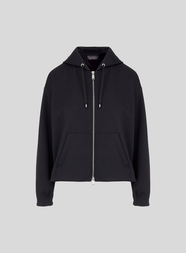 COTTON JERSEY SWEATSHIRT WITH HOOD