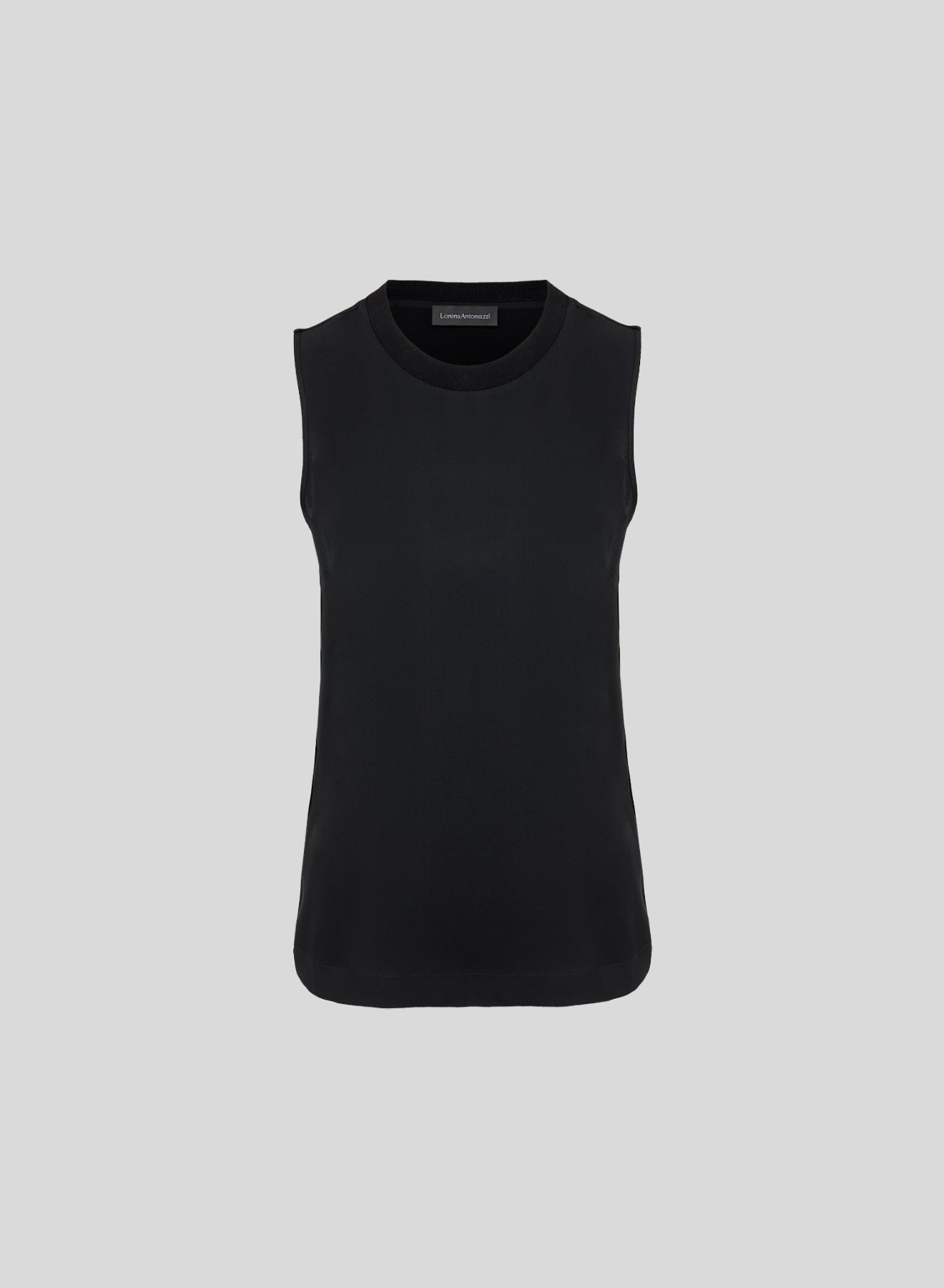 SILK BLEND TWILL TOP