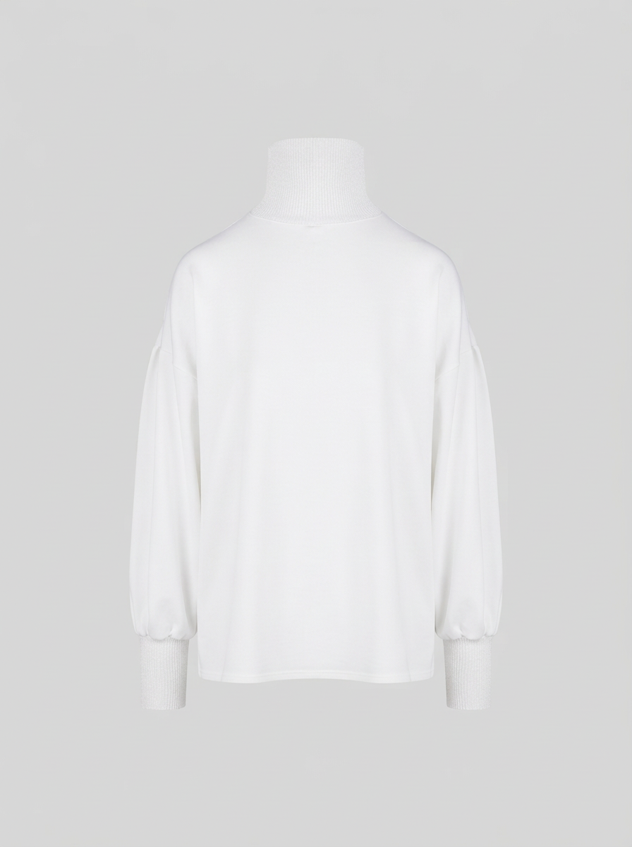 BLUSA IN TWILL DI MISTO SETA